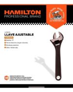 Llave Ajustable Francesa 12 Pulgadas Profes. Hamilton Lan120 - Imagen 3