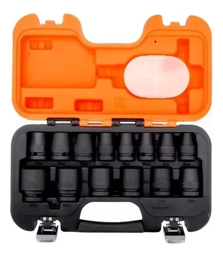Set Tubos De Impacto Bahco Bocallaves Cortos 1/2'' 14 Piezas