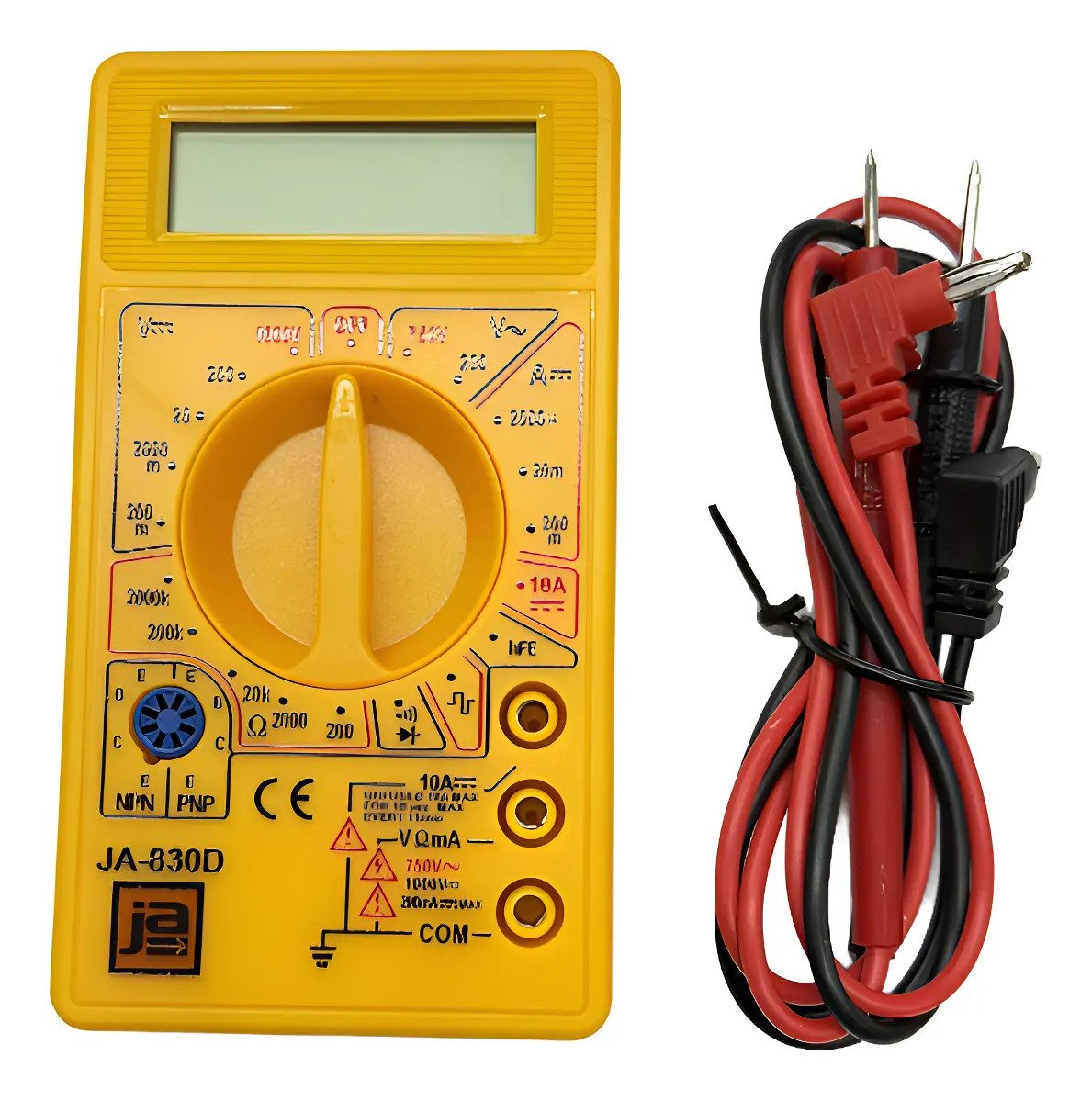 Tester Digital Multimetro C/buzzer Prueba Diodos D830 Tester Digital Tester Digital Multimetro C/buzzer Prueba Diodos D830 Tester Digital - Imagen 1