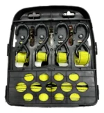 Cinta Cincha Amarre Con Crique Crossmaster X 4 Und 700kg. Amarillo - Imagen 3