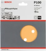 Set 5 Lijas Lijadora Rotoorbital Bosch 150mm G100 2608607836 - Imagen 2