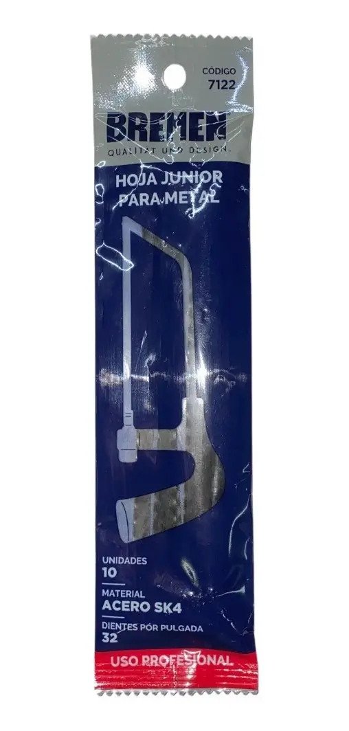 Hoja Sierra Junior Para Metal 32 Dientes X 10uni Bremen 7122