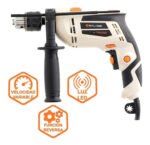 Taladro Atornillador Percutor 600 Watts 13mm Tph1300 Salkor Blanco 50 Hz - Imagen 2