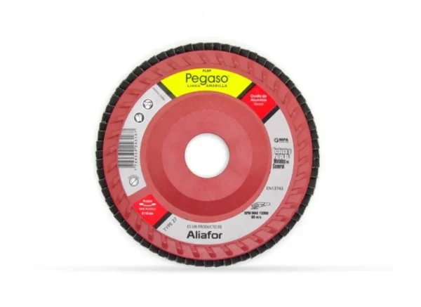 Flap Pegaso 4.5 / 115 Mm Grano 120 P/ Metales Base Plástica