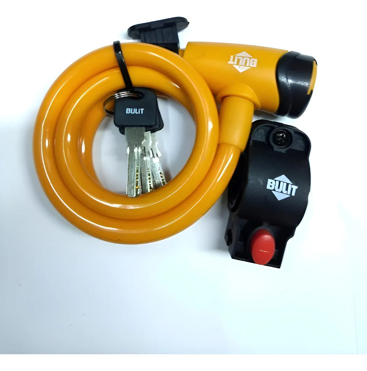Linga Acero Seguridad Bulit 1m X 12mm C/2 Llaves Y Soporte Amarillo Linga Acero Seguridad Bulit 1m X 12mm C/2 Llaves Y Soporte Amarillo - Imagen 1