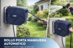 Rollo Porta Mangueras Automatico Riego (20m) Bremen 8700 Azul Oscuro - Imagen 2