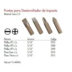 Punta Plana Enc.5/16 Para Destornillador Impacto Bremen 5011 - Imagen 3
