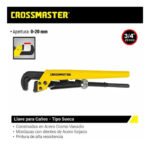 Llave Para Caño Tipo Sueca 3/4 Crossmaster 9943192 Amarillo - Imagen 2