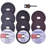 Kit De Discos De Corte Acople Rapido Ez728 Dremel Mini Torno Plateado - Imagen 2