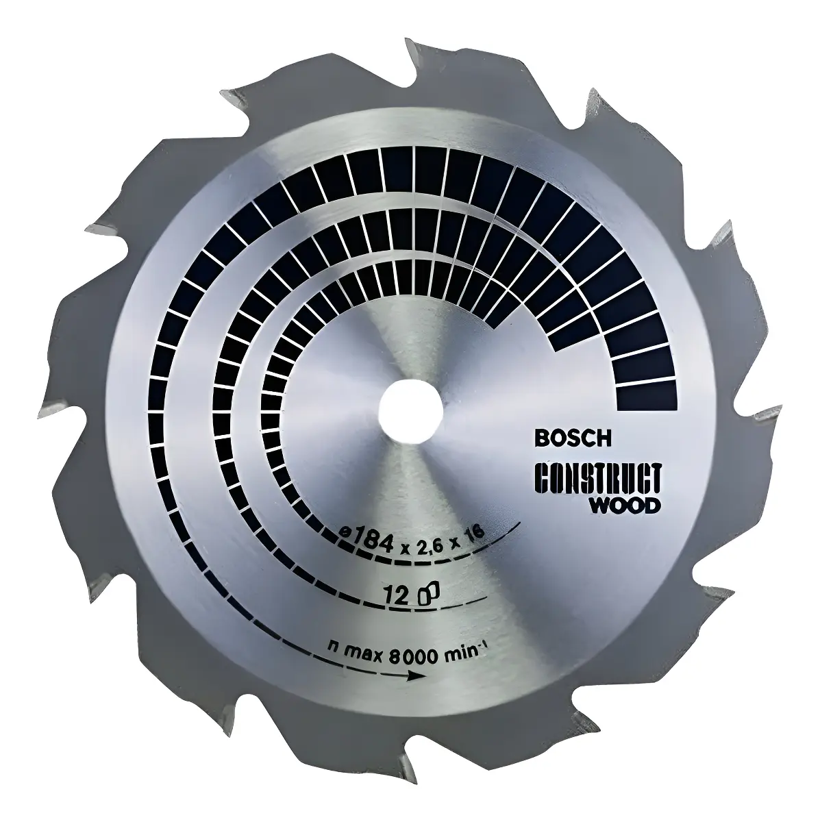 Disco Sierra Circular Bosch Construct Wood 7 1/4 184 Mm 12d Gris Disco Sierra Circular Bosch Construct Wood 7 1/4 184 Mm 12d Gris - Imagen 1