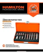 Juego De Puntas Torx Encastre De 1/2 X 13 Pcs Hamilton Jt13 - Imagen 3