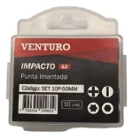Set 10 Puntas Atornillador Impacto Imantada Torx-ph Venturo - Imagen 2