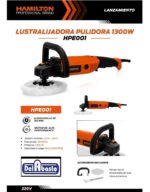 Lustralijadora Pulidora 1300w Hamilton Hpe001 180mm 3000rpm - Imagen 2