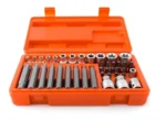 Juego Tubos Bocallaves Punta Torx Hembra Macho Hamilton Jt35 Naranja - Imagen 4