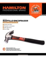 Martillo Galponero Carpintero Fibra 450grs Hamilton Mgf450 - Imagen 2