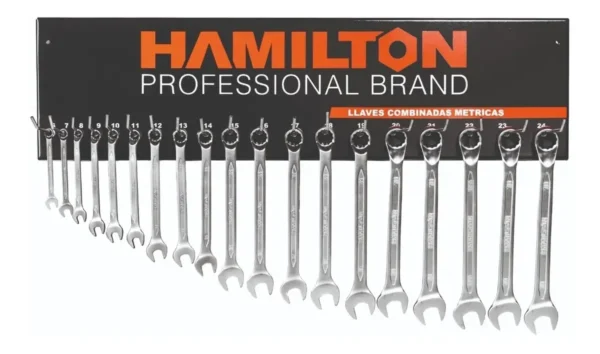 Llaves Combinadas Hamilton Juego 19 Pc 6 A 24 Milim Tablero