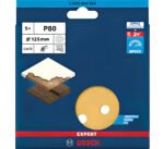 Set De 5 Lijas Para Lijadora Rotoorbital Bosch 125mm G80 5