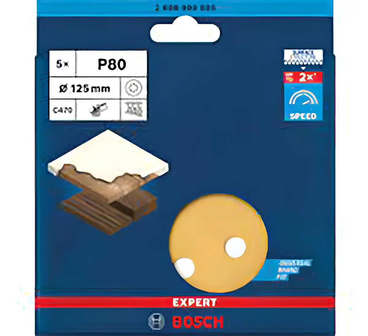 Set De 5 Lijas Para Lijadora Rotoorbital Bosch 125mm G80 5 Set De 5 Lijas Para Lijadora Rotoorbital Bosch 125mm G80 5 - Imagen 1