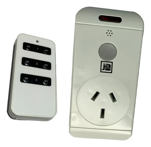 Enchufe Con Control Remoto Inalámbrico 10 Amp Ja Tem0101 Blanco