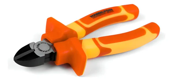 Alicate Corte Oblicuo Aislado 1000v 150mm Hamilton Aco60v Naranja Amarillo