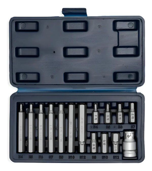 Juego De Puntas Hexagonales X 15 Pzs Bremen (acero S2) 8308