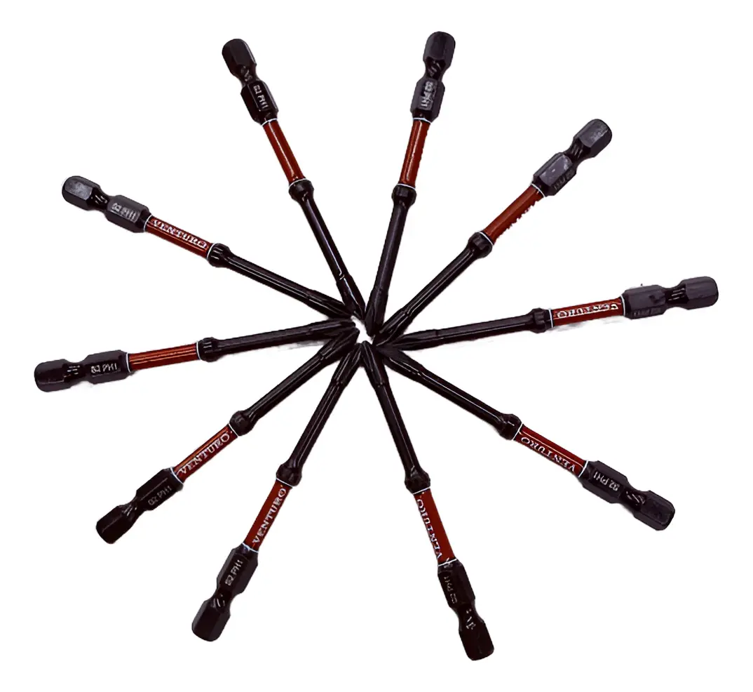 Set Kit 10 Puntas Atornillador Impacto Ph1 X 75mm Venturo Set Kit 10 Puntas Atornillador Impacto Ph1 X 75mm Venturo - Imagen 1