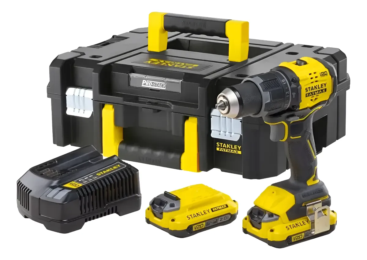 Taladro Atornillador Percutor Stanley 20v Brushles Sbd716d2t Amarillo 50 Taladro Atornillador Percutor Stanley 20v Brushles Sbd716d2t Amarillo 50 - Imagen 1