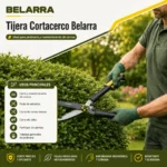 Tijera De Podar Cortacerco Mango Ergonómico Belarra 602.tpc Amarillo - Imagen 5