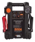 Cargador Arrancador Inflador 12v Black Decker Usb Luz 500a