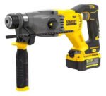 Taladro 13m + Rotomartillo Stanley Inalámbrico Brushless 20v Amarillo 50 Hz - Imagen 2