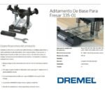 Base Fresar Dremel 335 Aditamento Minitorno 3000 4000 Router - 0 W - Imagen 2