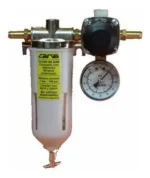 Regulador Filtro Caudal Aire 1/4 Manometro Presion Cane C-10 - Imagen 2
