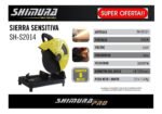 Sierra Sensitiva 2000w Disco 355mm Cortadora 14 PuLG Shimura - Imagen 2