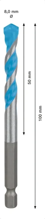 Mecha Widia Multiconstruccion Bosch 8mm Pared Ceramic Metal - Imagen 3