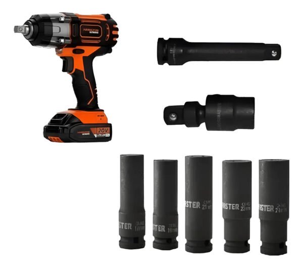 Llave De Impacto 20v Hamilton Ult113 + Tubos De Impacto Naranja
