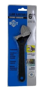 Llave Francesa Ajustable 6 150mm Cro Vanadio Bulit Pza Aj6 - Imagen 2