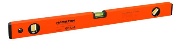 Nivel De Mano De Aluminio 60cm Imantado 3 Got Hamilton Ns600 0 Mm