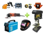 Soldadora Inverter + Mascara + Taladro Banco 13 + Amoladora Verde - Imagen 2