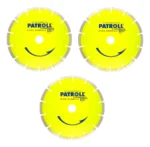 Disco Diamantado Segmentado Patroll 230mm Pys-9 Pack X 3 Amarillo