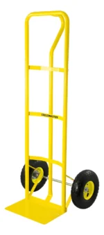 Carro Carrito Zorra Acero 200 Kg Crossmaster Rueda Neumática Amarillo