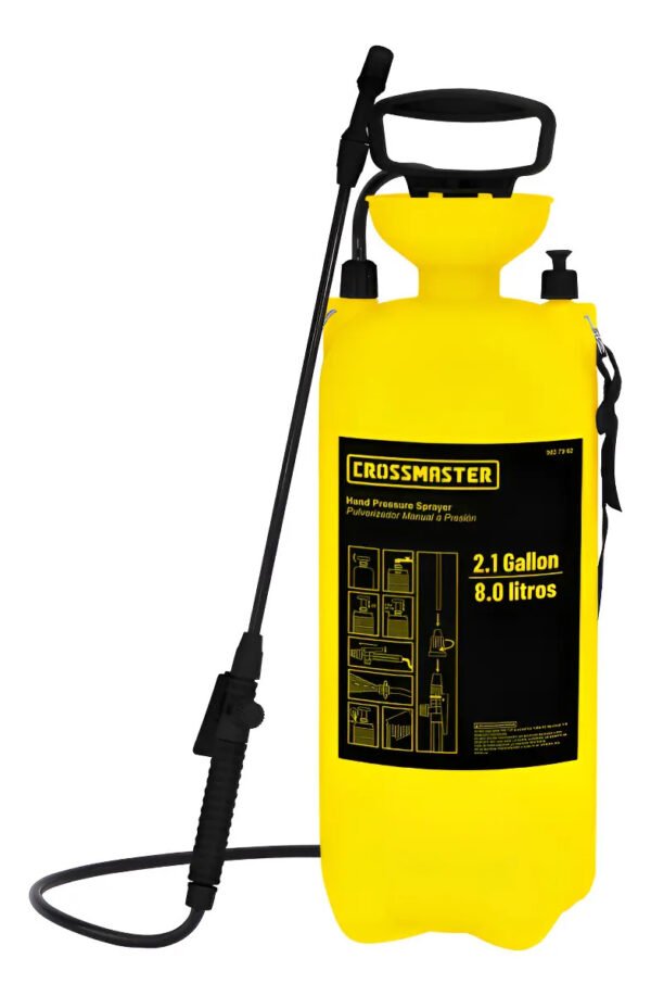 Pulverizador Fumigador Manual A Presion 8lts Crossmaster Amarillo