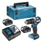 Taladro Atornillador Percutor 18v Makita Dhp487rfj 13mm Male Turquesa