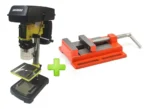 Taladro De Banco 13mm 350w 5 Veloc + Morsa Plana 3 Combo Amarillo - Imagen 2