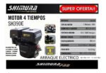 Motor Naftero 4 Tiempos Arranque Electr. Sh390e Shimura 13hp - Imagen 2