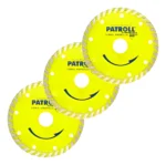 Disco Diamantado Turbo 115mm Patroll Pack X 3 Pyt-4.5 Amarillo