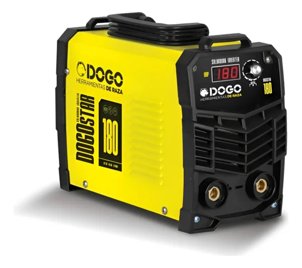 Soldadora Inverter Dogostar 180 Moderna Mma Igbt Profesional Amarillo