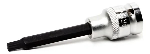 Tubos Bocallave Punta Multiestrias 8mm X 100mm Bremen 3862 Plateado/gris Oscuro