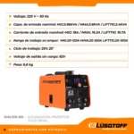 Soldadora Inverter Lusqtoff Sml120-8d Dual Mig Flux 120amp Naranja - Imagen 3