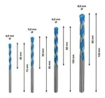 Set Kit Juego 4 Mechas Bosch Multiconstruccion Multimaterial - Imagen 4