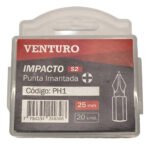 Set Kit 20 Puntas Atornillador Impacto Ph1 X 25mm Venturo - Imagen 2